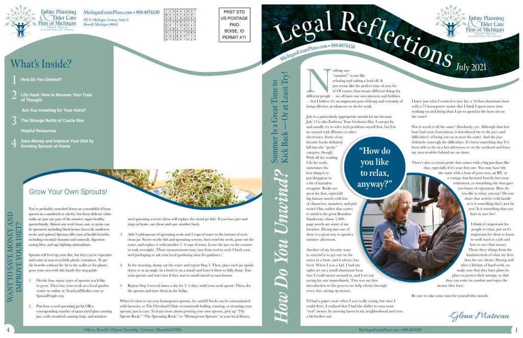 July 2021 Newsletter