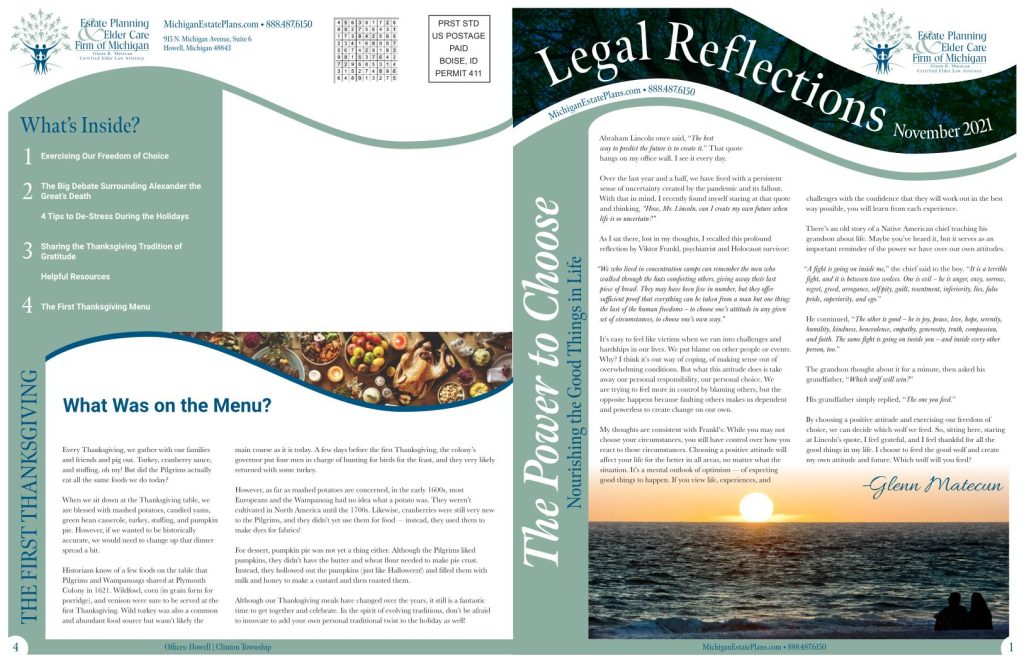 November 2021 Newsletter